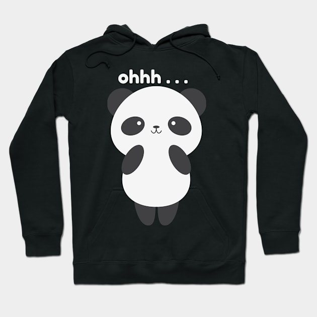 Cute Panda Say Ohh ... Hoodie by TibA